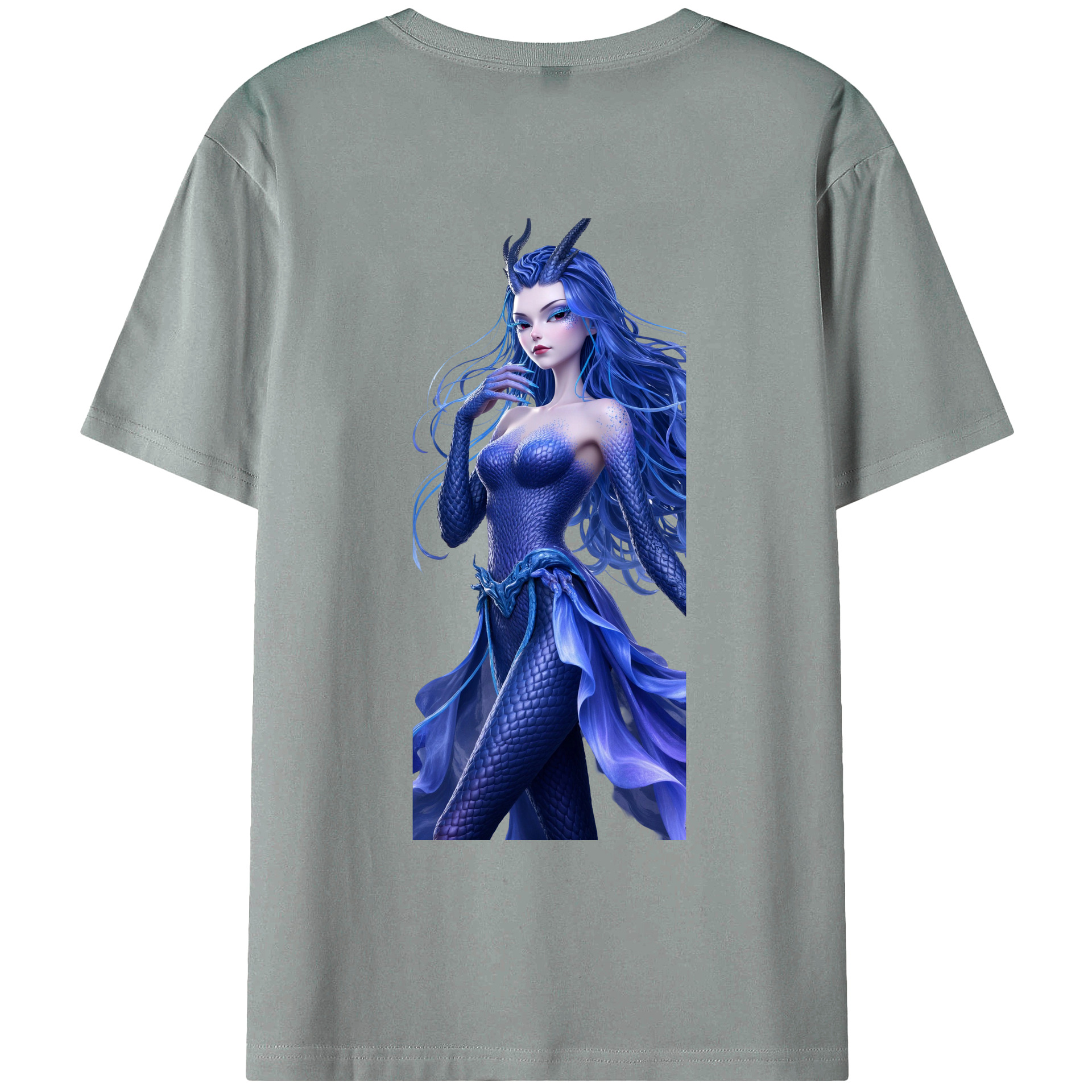 （画像用） Ne Zha 2 ナタ 魔童の大暴れ 綿100％ メンズ半袖Tシャツ（バックプリント） 通気性
